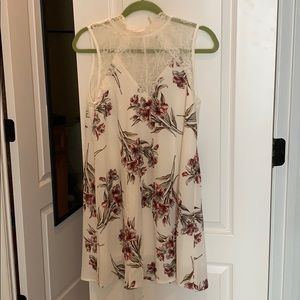 Floral white dress